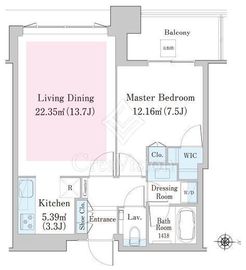 中野ステーションレジデンス 1110 間取り図