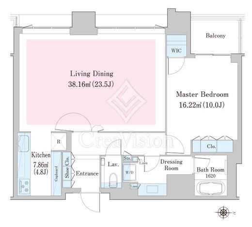 中野ステーションレジデンス 3606 間取り図
