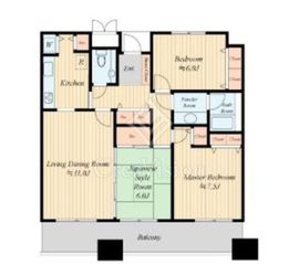 リバーサイド隅田セントラルタワーパレス 2205 間取り図