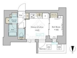 ブリリアイスト武蔵小杉 701 間取り図
