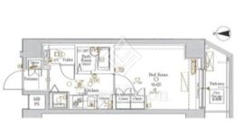 アクサス新宿タワーズイースト 14階 間取り図