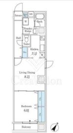 友泉大伝馬町ビル 1007 間取り図