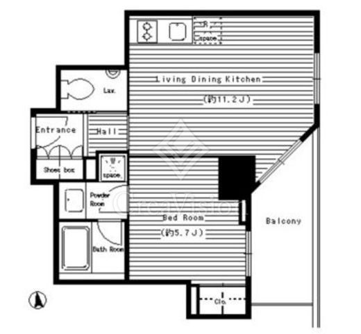 レガーロ西早稲田 803 間取り図