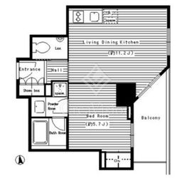 レガーロ西早稲田 803 間取り図