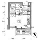 パークアクシス浅草橋 1206 間取り図