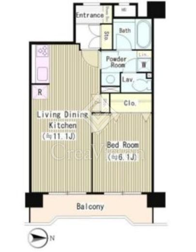 パルティーレ西落合 104 間取り図