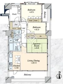 両国パーク・ホームズ 5階 間取り図