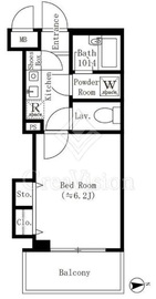 コアロート西早稲田 1階 間取り図