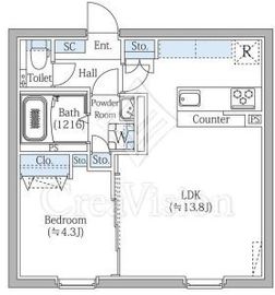 エスジーコート学芸大学 303 間取り図