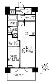 クリオラベルヴィ横濱サウス 202 間取り図