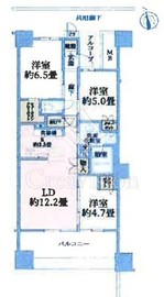 プラウドシティ日吉レジデンスⅢ 19階 間取り図