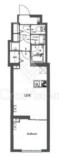 CREATIF東日暮里 (クレアティフ東日暮里) 102 間取り図