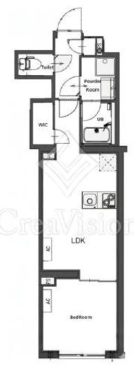 CREATIF東日暮里 (クレアティフ東日暮里) 402 間取り図