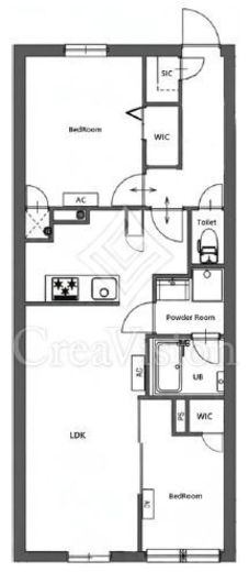 CREATIF東日暮里 (クレアティフ東日暮里) 502 間取り図