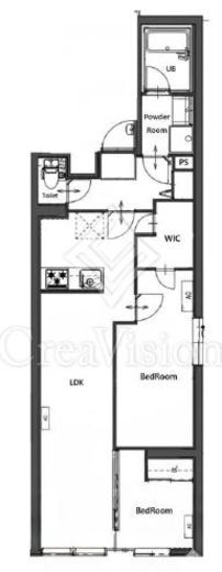 CREATIF東日暮里 (クレアティフ東日暮里) 501 間取り図