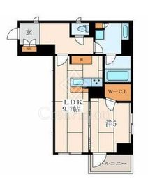 リビオ綱島 4階 間取り図