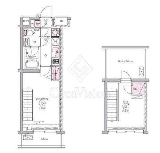 リテラス川崎ウエスト 313 間取り図