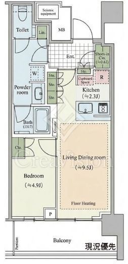 ザ・タワー横浜北仲 17階 間取り図