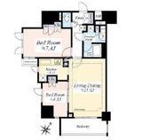 フィールM西新宿 7階 間取り図