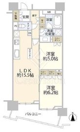 プラウド高田馬場 5階 間取り図