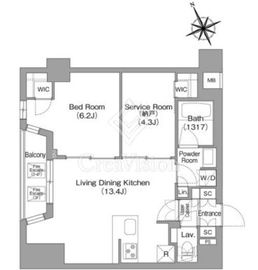 コンフォリア中葛西 304 間取り図