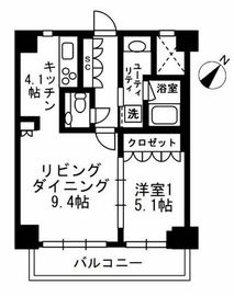 アーバンパーク代官山2 404 間取り図