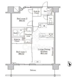 ブランシア梶ヶ谷 205 間取り図