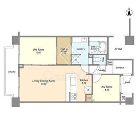 FULL HOUSE GAKUGEI DAIGAKU 5階 間取り図