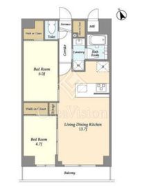 La Douceur志茂 (ラドゥセール志茂) 504 間取り図