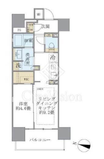 ブリリア四谷三丁目 8階 間取り図