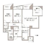 Shibaura Crystal 品川レジデンス 15階 間取り図