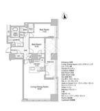 クラッシィタワー新宿御苑 25階 間取り図