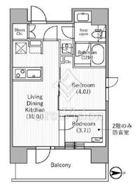 nido MOTOASAKUSA 1001 間取り図