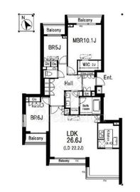 目白ガーデンヒルズ 6階 間取り図