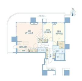 HARUMI FLAG PARK VILLAGE T棟 (晴海フラッグ パークヴィレッジ T棟) 27階 間取り図