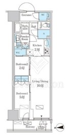 パークアクシス品川天王洲アイル 704 間取り図