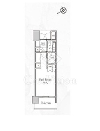 パークフラッツ浅草橋 502 間取り図