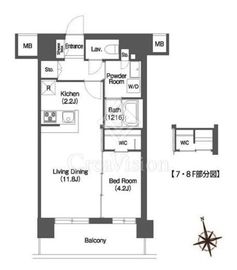 アビティ宮前平 502 間取り図