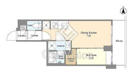 スタイリオフィット武蔵小杉Ⅱ 602 間取り図