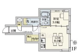 エストラルゴ代々木上原 102 間取り図