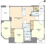 ドゥーエ両国Ⅳ 301 間取り図