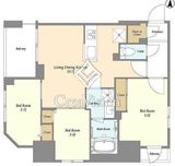 ドゥーエ両国Ⅳ 801 間取り図