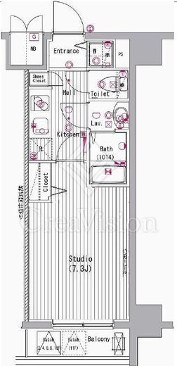 グランド・ガーラ新横浜South 7階 間取り図