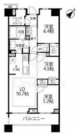 ブランズ中央林間 4階 間取り図