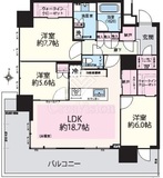 THE TOWER湘南辻堂 22階 間取り図