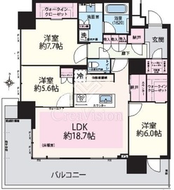 THE TOWER湘南辻堂 22階 間取り図