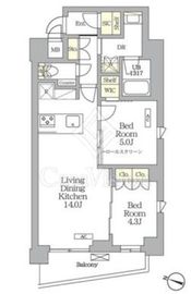 AIFLAT明大前 301 間取り図