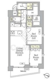 AIFLAT明大前 501 間取り図