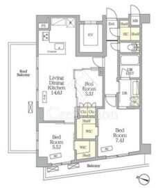 AIFLAT明大前 502 間取り図