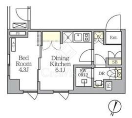 AIFLAT明大前 209 間取り図